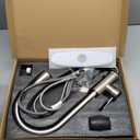 Stainless Steel 304 Kitchen Sink Faucet with Pull Down Spray Outdoor Kitchens Faucets Out Extension Utility Farmhouse for Sinks 1 Hole,Single Handle Rent Apartment Dorm (Satin Nickel)