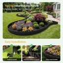Grenebo 4.72"33.2' Landscape Edging Kit, Garden Edging Border with 75 Pcs Stakes & Gloves, No Dig Decorative Garden Edge Panels Flexible for Yard, Flower Bed, Landscaping & Lawn Edging (23 PCS)