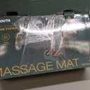 Full Body Massage Mat with Heat, 10 Motors, Detachable Massager Pad, 3 Piece Set, Green