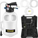 VEVOR Transmission Fluid Pump 2 Way ATF Refill System Dispenser, Oil and Liquid Extractor 10 Liter Large Capacity, Automatic Transmission Fluid Pump Tool Set with 14 Pieces ATF Filler Adapters