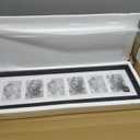 Asense 3X4.5 6 Opening Decorative Wall Hanging Collage Picture Photo Frame, Black Color, Made To Display 3X4.5 Inches Photos