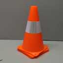 9 inch Traffic Safety Cones with Reflective Collars, [4 Pack] Orange Construction Cones| Parking Cones| Soccer Training Cones |Road Cones for Parking lot, Driveway, Sport and Driving Training