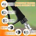 10 PCS pressure washer quick connect kit (with Storage Bag), Quick Connect Hose Fittings, M22-14mm Swivel to 3/8" Quick-Connect3/4" to Quick ReleasePressure Washer Accessories