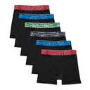 Hanes Boys' Performance Tween Boxer Brief Pack, X-Temp Mesh Stretch Underwear, Black, 6-Pack S