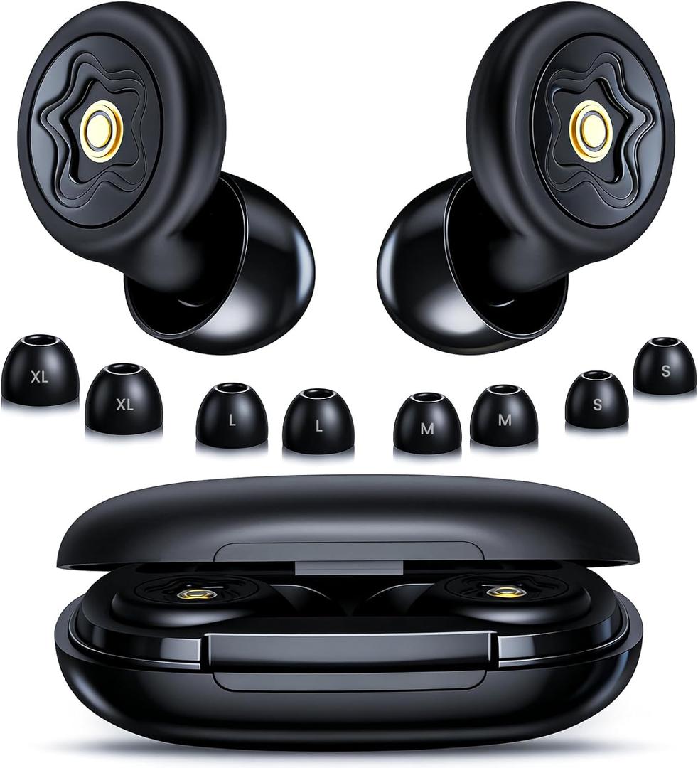 YUMICO Motorcycle Ear Plugs, 50dB Wind Noise Reduction Reusable Silicone Earplugs for Riding, Sleeping, Snoring, Work & Travel, Filtered Noise Cancelling Hearing Protection for Motorcyclists