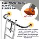 Ladder Stabilizer, Extension Ladder Stabilizer for Roof, Adjustable Ladder Standoff Attachment for Gutters, Windows, Heavy-Duty Steel Ladder Stabilizers Support