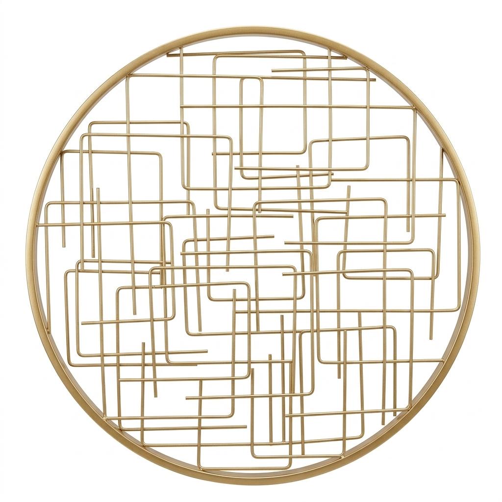 20in. Golf Crosshair Round Metal Decor
