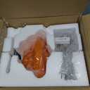 Lotus Atelier Bubble Lamp Mid Century Modern MCM Orange Bedside Table Lamp