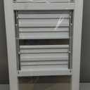 WOA WOA 2 Step Ladder, Foldable Step Stool, Aluminum Lightweight Ladder for Home Kitchen Closet, Anti-Slip Pedals, Ease of Folding, Portable, 300lbs Capacity - White