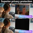 Magnetic Computer Privacy Screen Shield 23 Inch for Frameless Monitor Thin Bezel 16:9 Widescreen, Hanging Removable Anti Blue Light Privacy Filter Protector Eye Protection