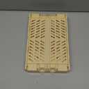 HUUSMOT 2Pack Small Pastel Plastic Storage Baskets, Collapsible Crates for Organizing, SpaceSaving Mini Bins for Classroom, Kitchen, Office, Bedroom (Yellow, 9.8" x 6.5" x 3.8")