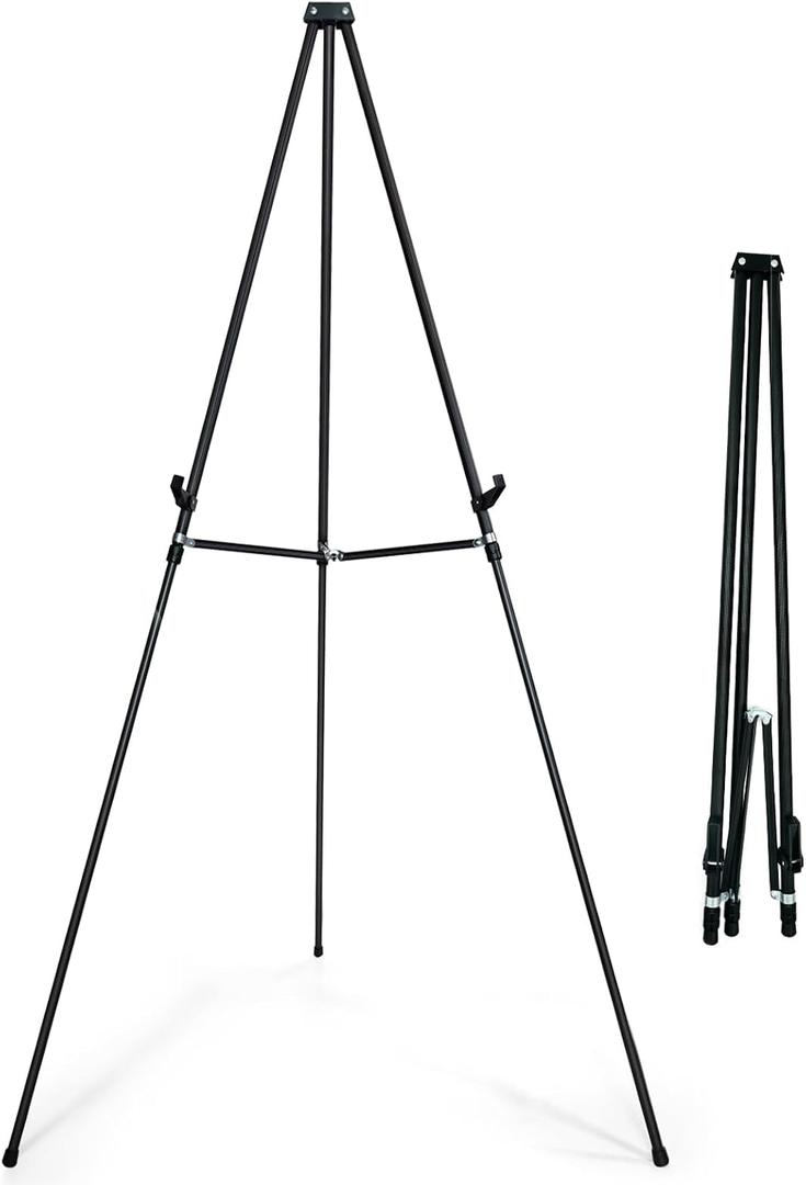 70" Adjustable Aluminum Display Easel Stand, Holds 20 lbs