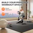 SUPERJARE Gym Floor Mats, EVA Foam Puzzle Exercise Mats, Interlocking Floor Mats, Cushioned Foam Floor Tiles, Gym Flooring Workout Mat for Home Gym, Playroom, Garage, 12.6"x12.6"x0.4"