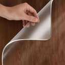 2mm Thick Clear PVC Table Cover Protector, Clear Plastic Table Cover Rectangle, Waterproof, Easy to Clean, Transparent Desk Pad Mat for Dining Room, Kitchen, Dresser, TV Cabinet(Frosted,38" x 72")