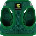 EcoBark Premium Quality Small Dog Harness - Step in Reflective Luxury Soft Mesh Harnesses for Puppies, Toy Breeds, & Small Dogs - Comfortable & Safe Body Halter - Adjustable Pet Vest (Small- 7 to 10 lbs - Chest Up to 14 in (Pack of 1), Green)