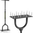 Aerator Lawn Tool for Gardening,42.5 in Manual Lawn Aerators-Easily Assemble Soil Aerator with Longer Spikes & Wider Foot Plate,Yard Aerator for Lawn to Revives Lawn Health