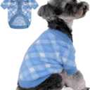 Dog Sweater, Sweaters for Small Dogs, Warm Soft Pet Clothes for Puppy, Medium Large Cat, Dogs Girl or Boy, Dog Shirt for Winter Christmas (Blue, Small)