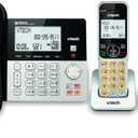 VTech VG208-2 DECT 6.0 2-Handsets Corded/Cordless Phone for Home with Answering Machine, Call Blocking, Caller ID, Large Backlit Display, Duplex Speakerphone, Intercom, Line-Power