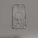 Speck Presidio Lux Clear/Glitter MagSafe iPhone 15 Plus Case  6.7 inch Slim Phone Case