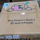 New Thickened Version Dog Playpen, 32 Inch Dog Fences for The Yard, Portable Outdoor Dog Playpen for Large/Medium/Small Dogs, Foldable Metal Dog playpen, with Doors (16 Panels, 32 Inch)