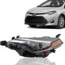 labwork Headlight Assembly Replacement for Toyota Corolla L/LE/LE ECO 2017-2019 Headlamp Front light for Driver Side