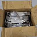 20 Pcs 5 Inch Heavy-Duty Gutter Hangers, Rain Gutter Hangers with a Pre Inserted Rust Resistant Screw, Stainless Steel Supports - Rustproof, Easy Installation for 5 K-Style & Half-Round Gutters