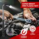 Telescoping Magnetic Pickup Tool Set, Inspection Mirrors and Four Claw Grabber Tool, Flexible LED Flashlight, Magnet Stick, Cool Gadgets for Men, Gifts for Dad, Husband