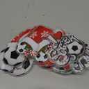 Chunful 24 Pcs Soccer Ornaments for Christmas Tree Sports Ball Ornaments Acrylic Hanging Christmas Tree Decoration for Holiday Party Supplies, 8 Styles