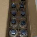 10 Pack, 4 oz Small Clear Glass Bottles w/Lids & 3 Stainless Steel Funnel  120ml Boston Round Sample Bottle for Potion, Juice, Ginger Shot, Wellness, Oils, Whiskey, Liquids  Leakproof Travel Bottle