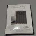 Biscaynebay Quality Fabric Shower Curtain Liner 72" by 72", Brown Water Resistant Bathroom Curtains, Rust Resistant Grommets Top Weighted Bottom Hem Machine Washable