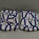 DriftAway Mason Thermal Blackout Grommet Window Curtains Geometric Trellis Pattern 2 Panels Each 52 Inch by 96 Inch Navy