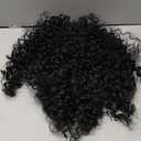 Ponytail For Black Women Drawstring Ponytail Curly Hair Short Ponytail Extension Pony tails Drawstring Hair Pieces Human Hair Feeling For Daily Use (#1B) (Medium)