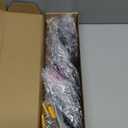 IBosins Wall Mounted Coat Rack, 31-2/5'' Long, Entryway Hanging Rack, Metal Wood Coat Hooks Rack with 8 Black Rustic Tri-Hooks Rail for Coat, Bag, Towel, Key, Hat, Umbrella (Brown)