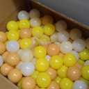 GOGOSO Ball Pit Balls for Toddlers Dogs Baby Boys Girls 2.2Inch Plasticball Toys for Kid Play Tent Birthday Slides Party Decor 50 100 170 200 500 1000 (Yellow)