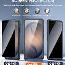Vizvera for Galaxy S26 Ultra Case with 2 Pack Privacy Screen Protector[RFlD Card Holder][Camera Cover] Shockproof Silicone Protective Phone Case for S26 Ultra 2026