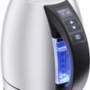 Chefman Electric Tea Kettle, 1.8 Liter Hot Water Electric Kettle Temperature Control Water Boiler with 5 Presets, Tri-Colored LED Lights, Keep Warm, Automatic Shutoff, Stainless