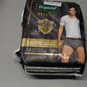 Depend Real Fit Adult Diapers, Incontinence Underwear for Men, Disposable, Maximum Absorbency, Small/Medium, Grey, 14 Count (Gray)