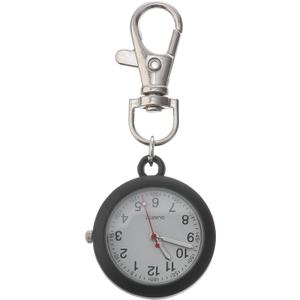 balacoo Clip On Pocket Watch - Nurses Watches for Women, Portable Badge Watch, Unisex Digital Hanging Clip for Nurses Doctors (Black)
