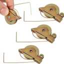 Gatuida 4pcs Sliding Screen Door Rollers, Iron Ball Bearing Tension Wheels for Smooth Glide Home Window Screen Replacement Accessories