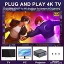 Retro Game Stick with 40,000+ Classic Games, 23 Emulators, Plug & Play 4K HDMI Output,Dual 2.4G Wireless Controllers,64GB TF Card, Multiplayer Arcade Console for TV, Family & Kids Gift, 2026 Editions