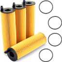Engine Oil Filter Fit for Mercedes-Benz Sprinter 2500 3500 3500XD 2023 2024, with Gasket Replacement A6541801100 6541801100, 4pack