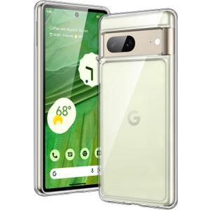 JETech Case for Google Pixel 7, Shockproof Phone Bumper Cover, Anti-Scratch Clear Back (Clear)