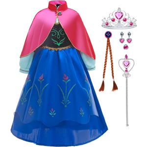 Little Girls Princess Dress Halloween Cosplay Costume Kids Birthday Outfits Princess Fancy Dress (3-4 Years)
