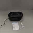 Ultrasonic Retainer Cleaner with Cleaning, Pumping, and Air-Drying Functions, 45kHz Retainer Cleaner Machine, 200ml Denture Cleaner for Dentures, Mouth Guards, Braces, Toothbrush Heads, Jewelry (Deep Black)