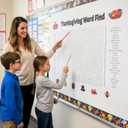 4 x AuraGlaze 2025 New Thanksgiving Word Search Poster, Thanksgiving Poster Giant 36 * 24in Wall Game with 50 Words for Families, Thanksgiving Party Decor & Holiday Activity