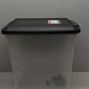 IRIS USA Dog Food Storage Container, Airtight Lid, 2-Cup Scoop, Up to 13 Pounds Pet Food Storage, Versatile Pet Food Bin, Treats, BPA Free, Dark Gray