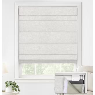Cordless Roman Shades, 31 x 64 in, Off White , Blackout