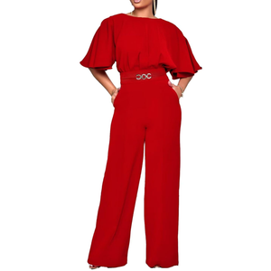 acelyn Elegant Jumpsuit for Women Dressy Sexy Plus Size Wide Leg Pant Suit One Piece Party Outfits L