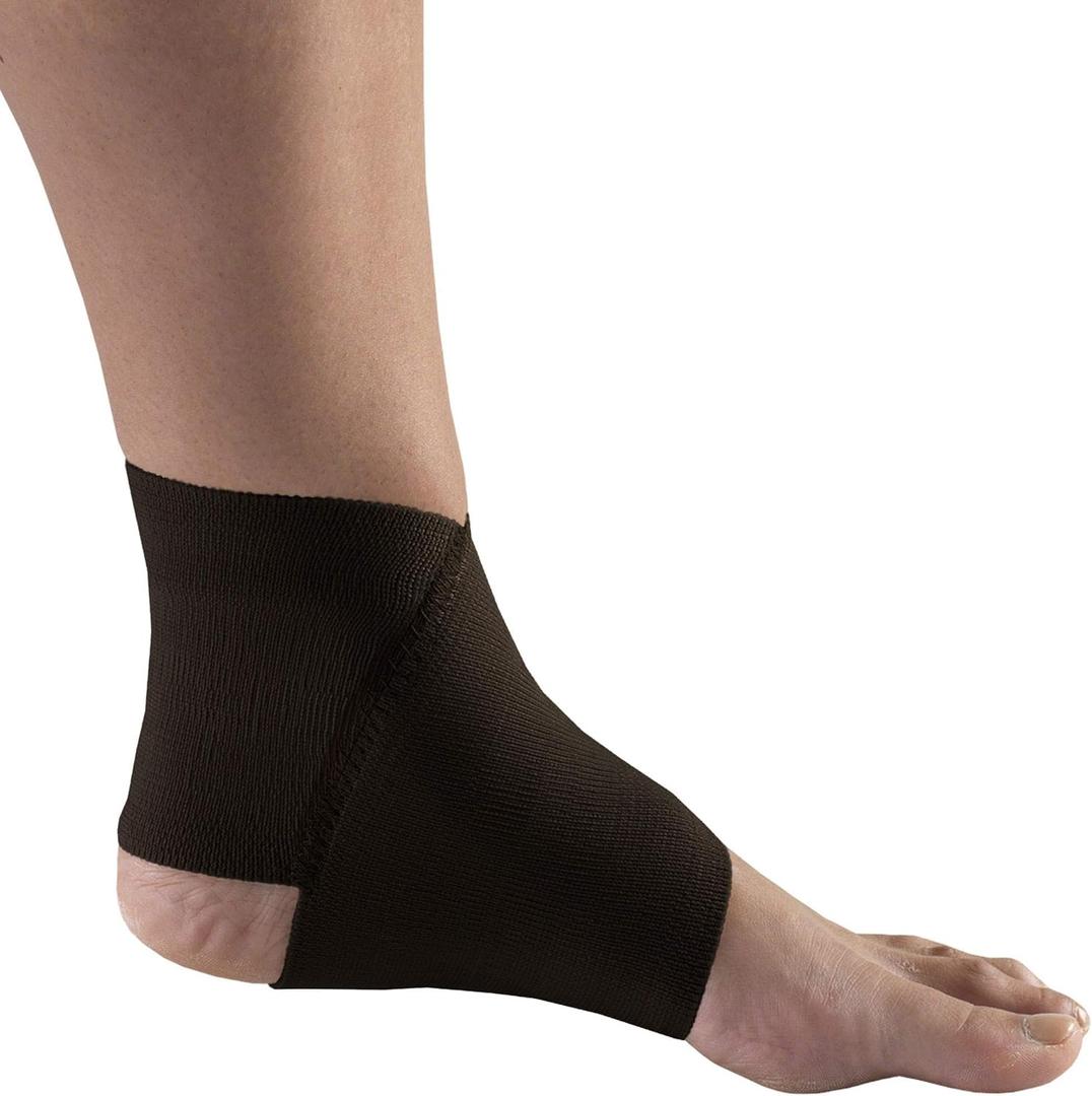 Figure-8 Ankle Support, Light Elastic Compression Brace, Muscle Joint Recovery, Black, 4X-Large