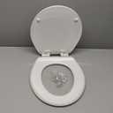 Bemis Toilet Seat, Easy Clean, Non Slip Premium Wood Seat, Easy Install, Made in USA, Round, White